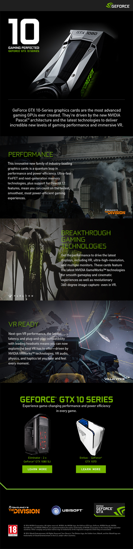 The Nvidia GTX 1080 and 1070 information picture