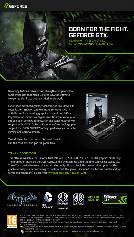 UK Gaming Computers Nvidia Promotion details
