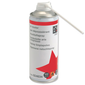 A Can of Compressed air used for cleaning a Computer