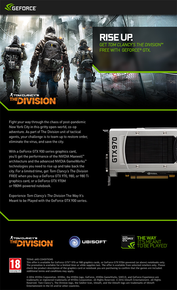 The Division PC Promotion