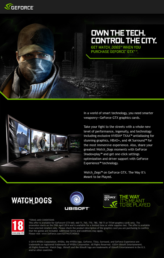 Watch Dogs Nvidia Promotion