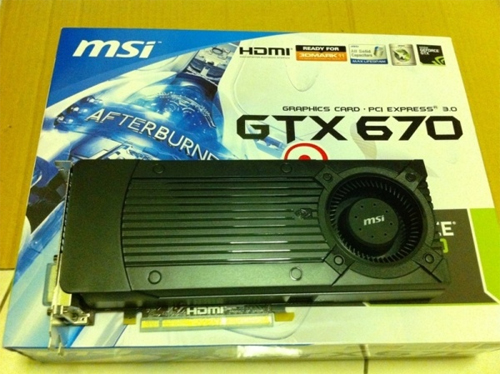 The MSI Nvidia GTX 670 OC