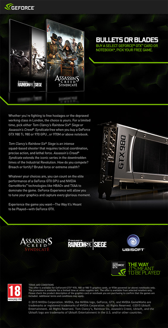 Bullets or blades Nvidia Promotion