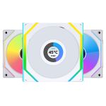 3 x Lian Li UNI SL-120 INF White & 1 x Lian Li UNI SL-120 LCD