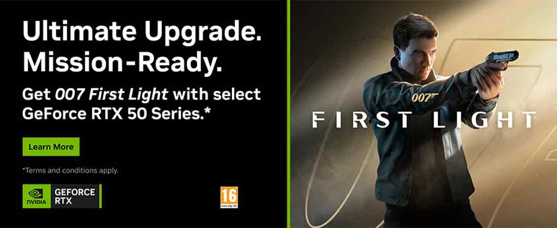 Get 007 First Light free with select GeForce RTX 50 Series gaming PCs